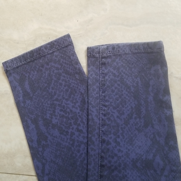 CURRENT/ELLIOT the ankle skinny blue ribbon Size: XS | US 24 animal print cotton - Picture 10 of 16